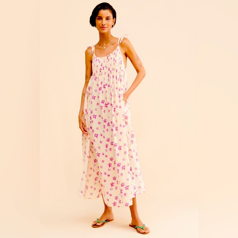 Free People Azure MIDI Dress NWT